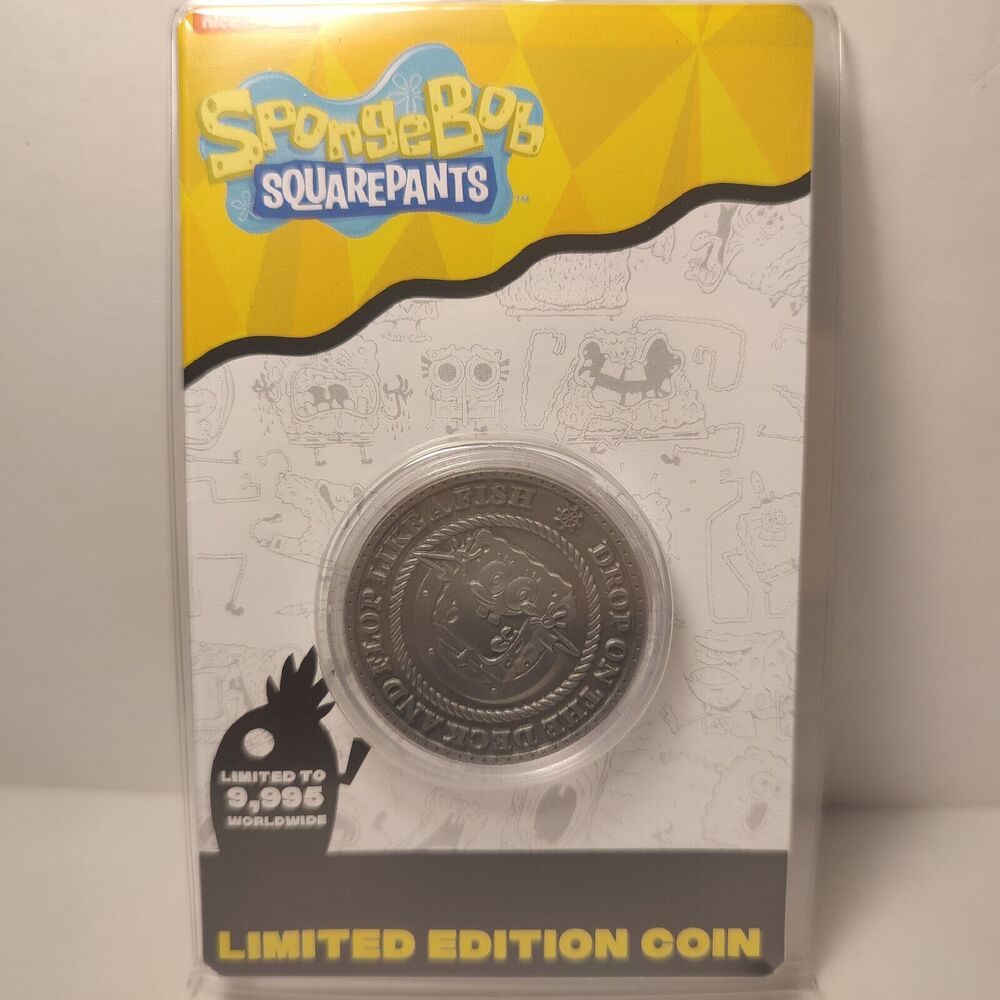 Spongebob Squarepants Limited Edition Coin Official Cartoon Collectible Badge